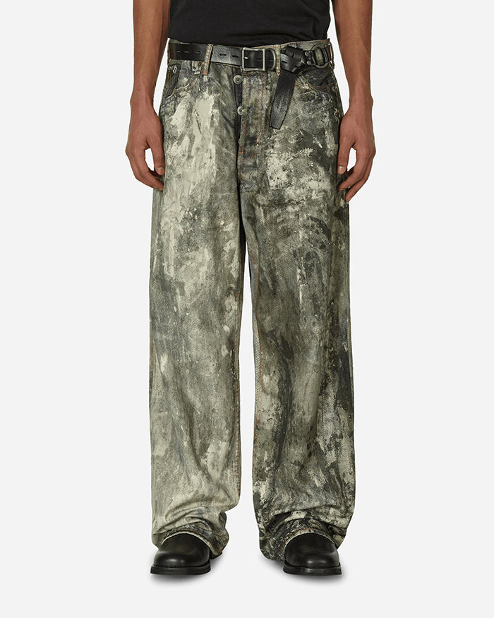 Acne Studio 1981M 染色印花寬鬆牛仔褲