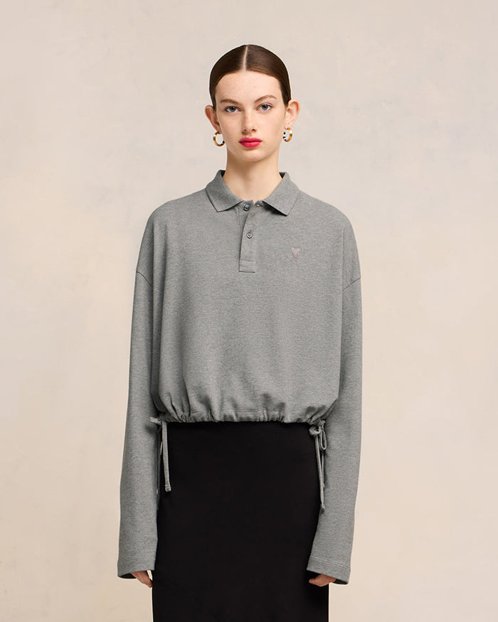 AMI DE COEUR CROPPED POLO 抽繩POLO衫
