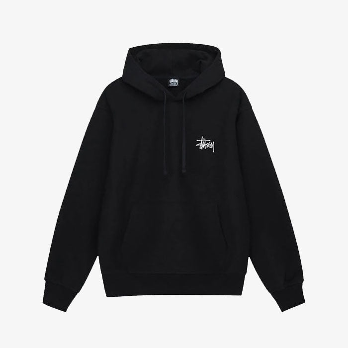 - 全新特價 - STUSSY BASIC FLEECE HOODIE 刷毛連帽上衣 (黑M)