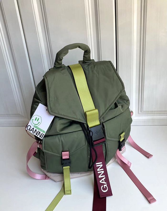 GANNI Tech Multi-Pocket Recycled Backpack 多功能後背包
