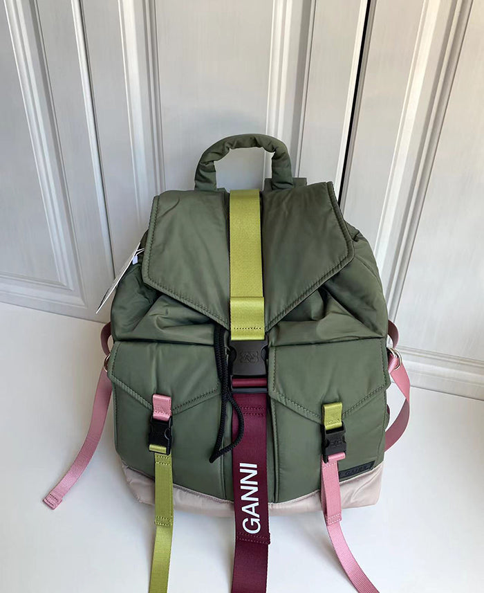 GANNI Tech Multi-Pocket Recycled Backpack 多功能後背包