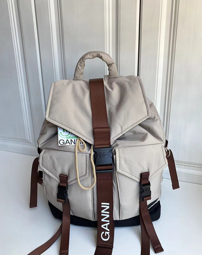 GANNI Tech Multi-Pocket Recycled Backpack 多功能後背包