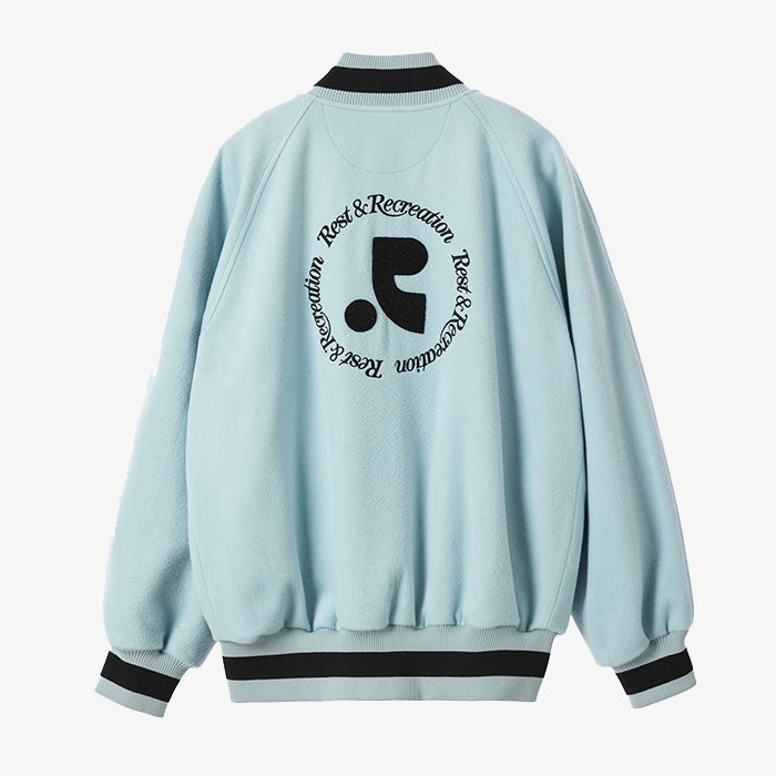 Rest & Recreation RR Boucle 刺繡校隊夾克