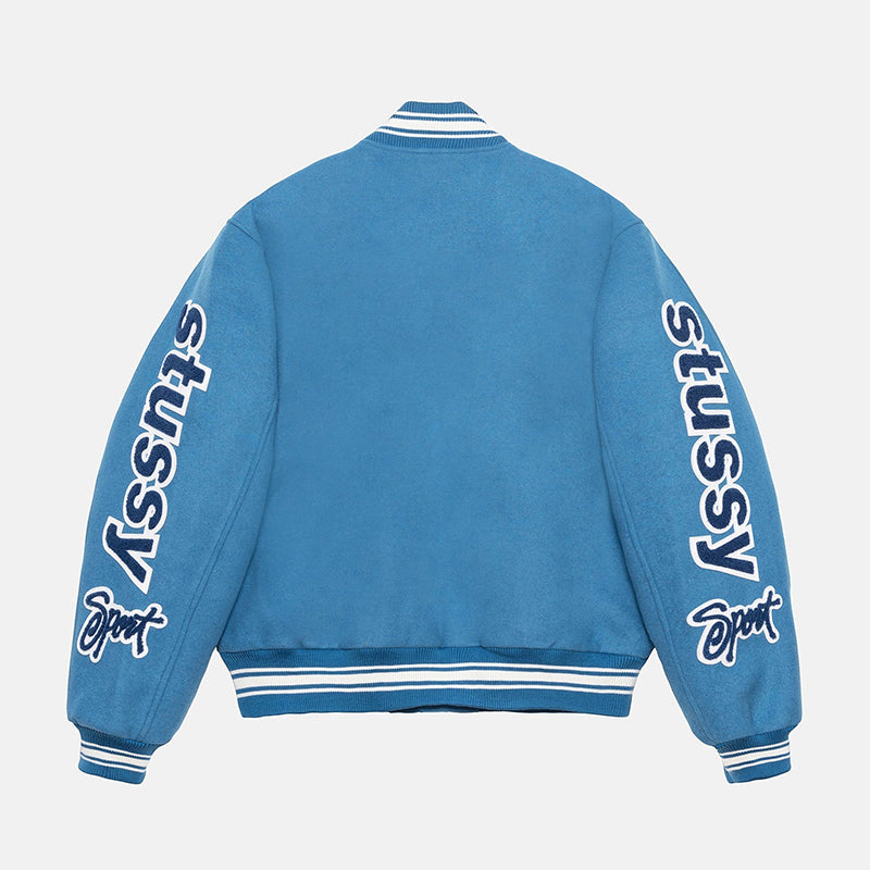 STUSSY VARSITY JACKET 雙袖刺繡棒球外套