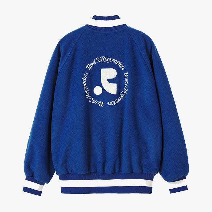 Rest & Recreation RR Boucle 刺繡校隊夾克