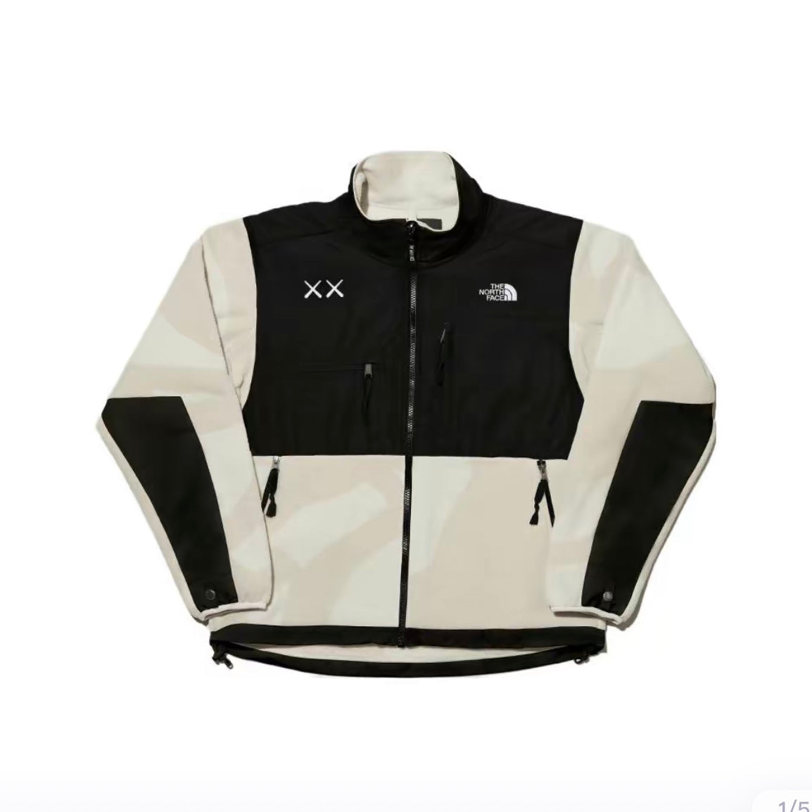 The North Face x Kaws 聯名羊羔絨立領外套