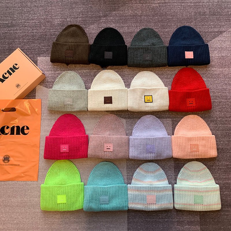 ACNE STUDIOS 刺繡徽標針織毛帽 - VANASH