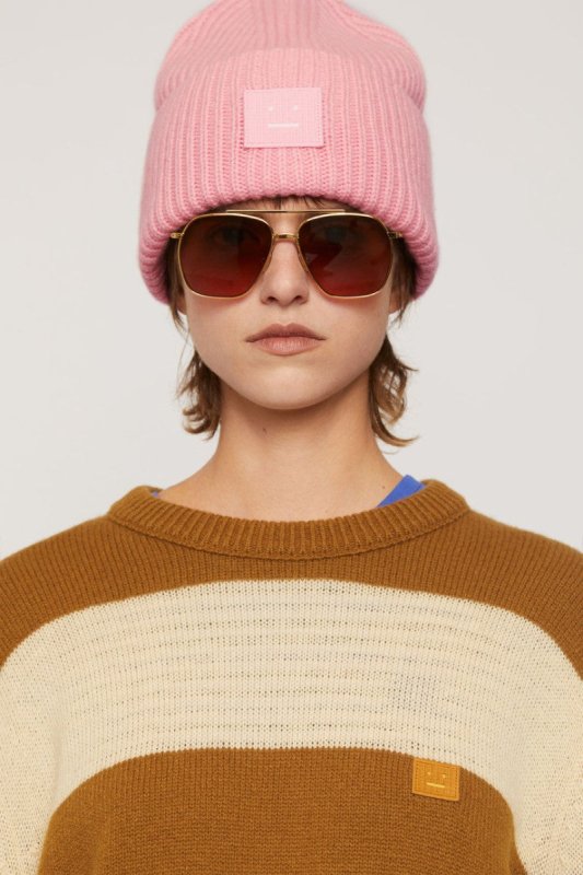 ACNE STUDIOS 刺繡徽標針織毛帽 - VANASH