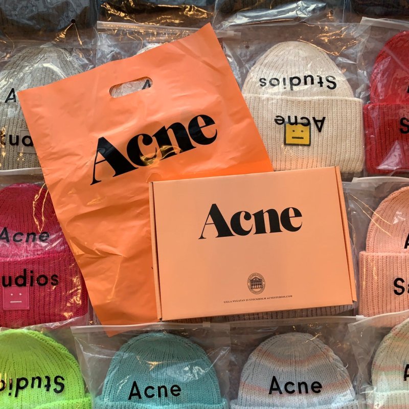 ACNE STUDIOS 刺繡徽標針織毛帽 - VANASH