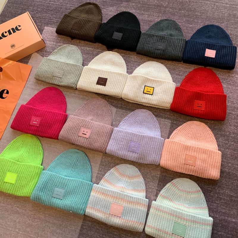 ACNE STUDIOS 刺繡徽標針織毛帽 - VANASH