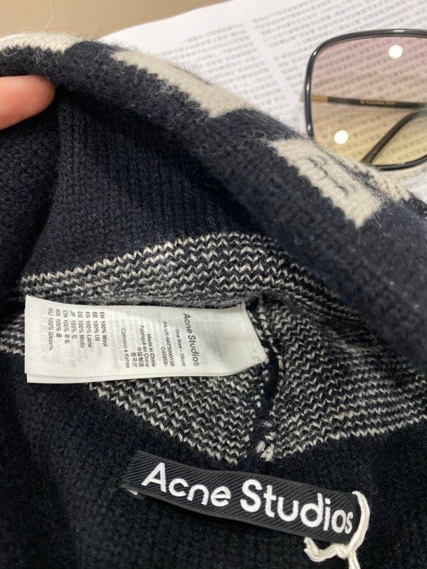 Acne Studios 撞色表情針織毛帽 - VANASH
