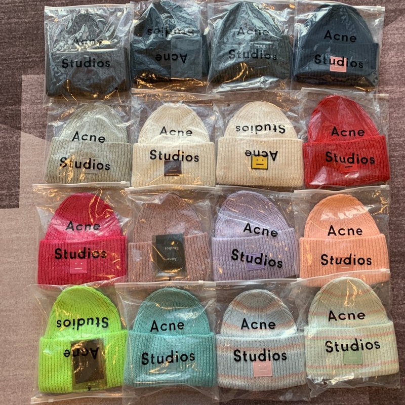 ACNE STUDIOS 刺繡徽標針織毛帽 - VANASH