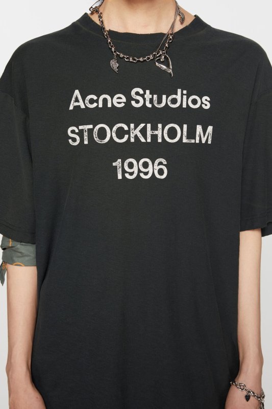 Acne Studios 復古破損做舊短袖T恤 - VANASH