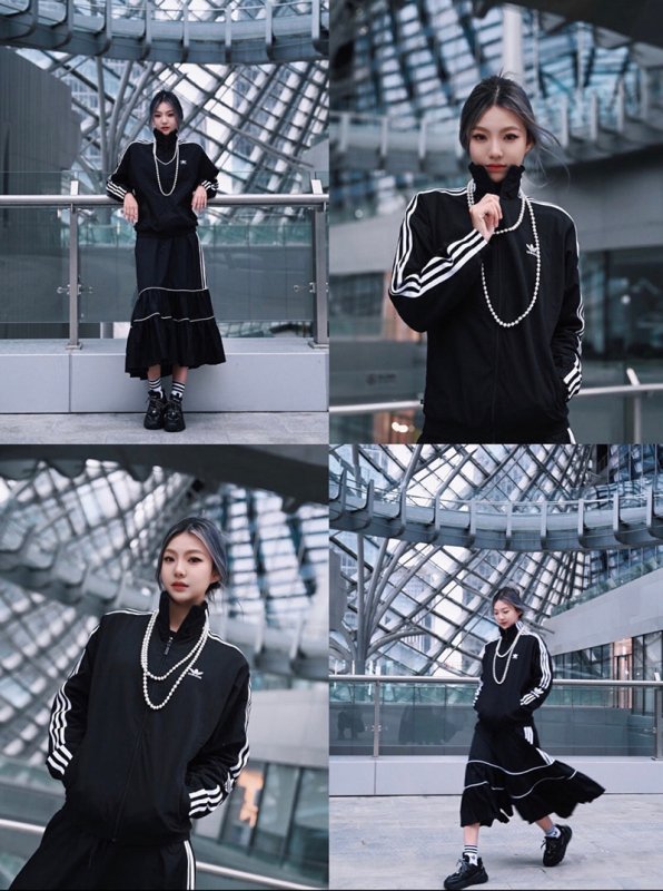 ADIDAS ORIGINALS 三葉草拉鍊立領外套 H41390 - VANASH