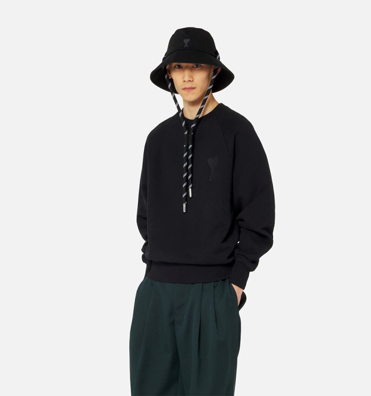 AMI PARIS 大愛心刺繡圓領衛衣 - VANASH