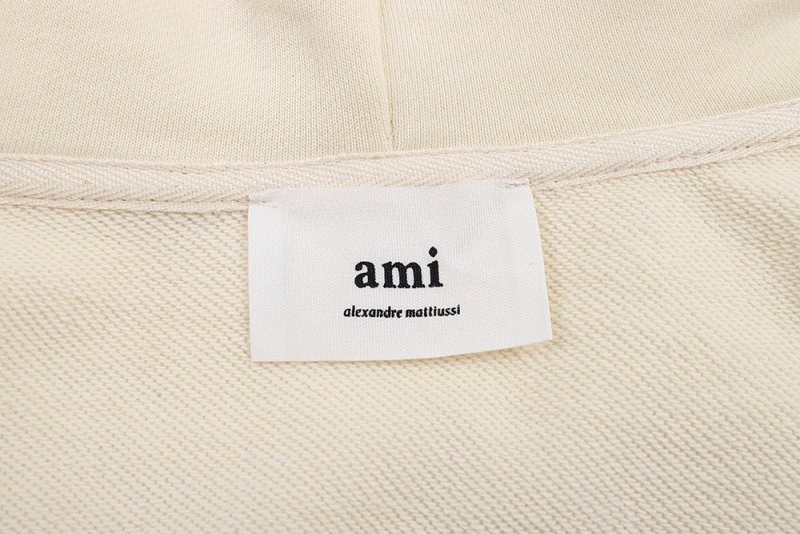 AMI PARIS 紅色大愛心刺繡連帽衛衣 - VANASH