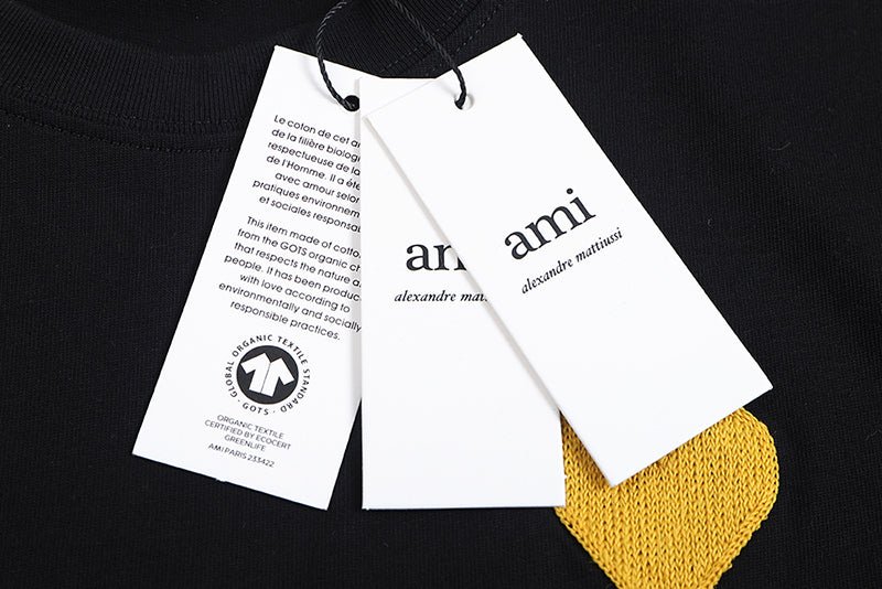 AMI PARIS 金色刺繡短袖T恤 - VANASH