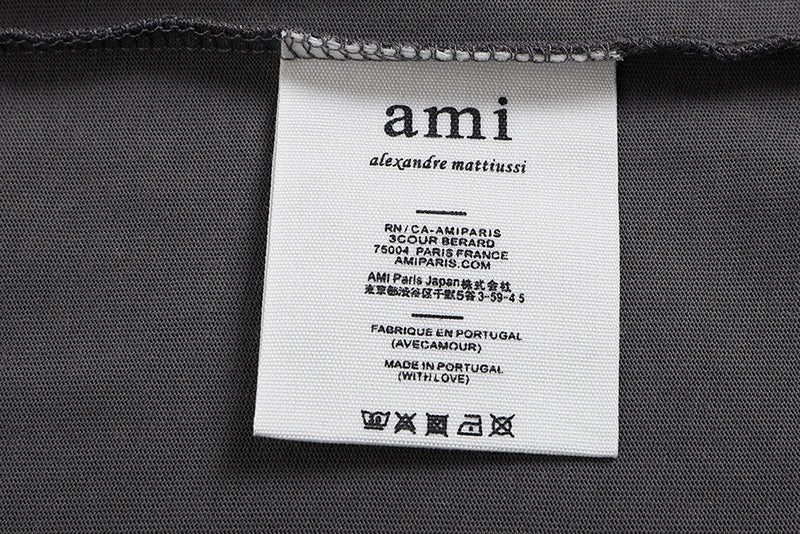 AMI PARIS 馬卡龍色刺繡短袖T恤 - VANASH