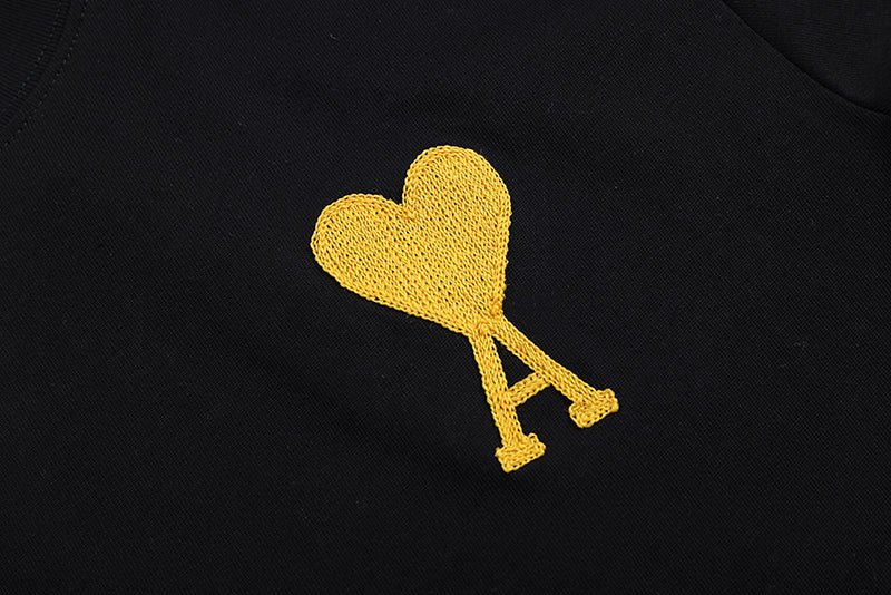 AMI PARIS 金色刺繡短袖T恤 - VANASH