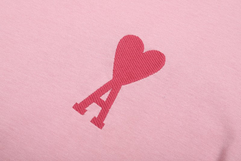 AMI PARIS 同色愛心刺繡短袖T恤 - VANASH