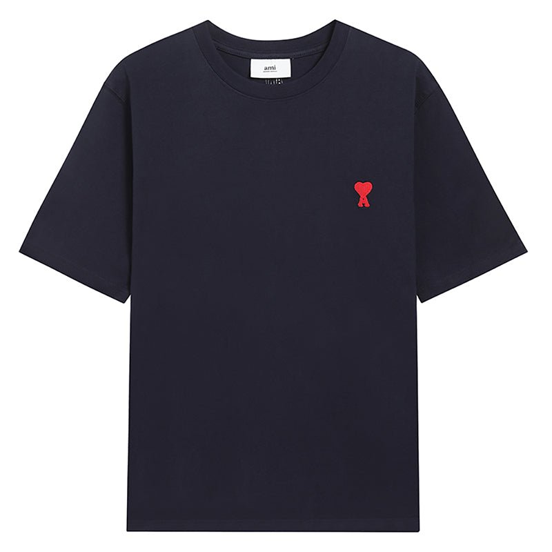 AMI PARIS 紅色愛心刺繡短袖T恤 - VANASH
