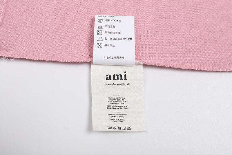 AMI PARIS 同色愛心刺繡短袖T恤 - VANASH