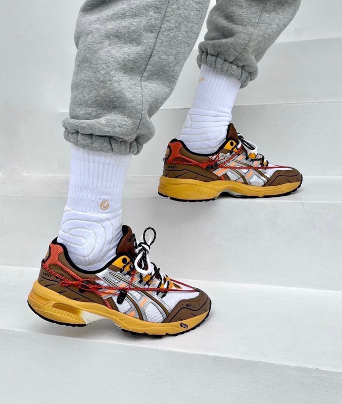ASICS x ANDERSSON BELL GEL-1090 聯名運動鞋-白橘 - VANASH