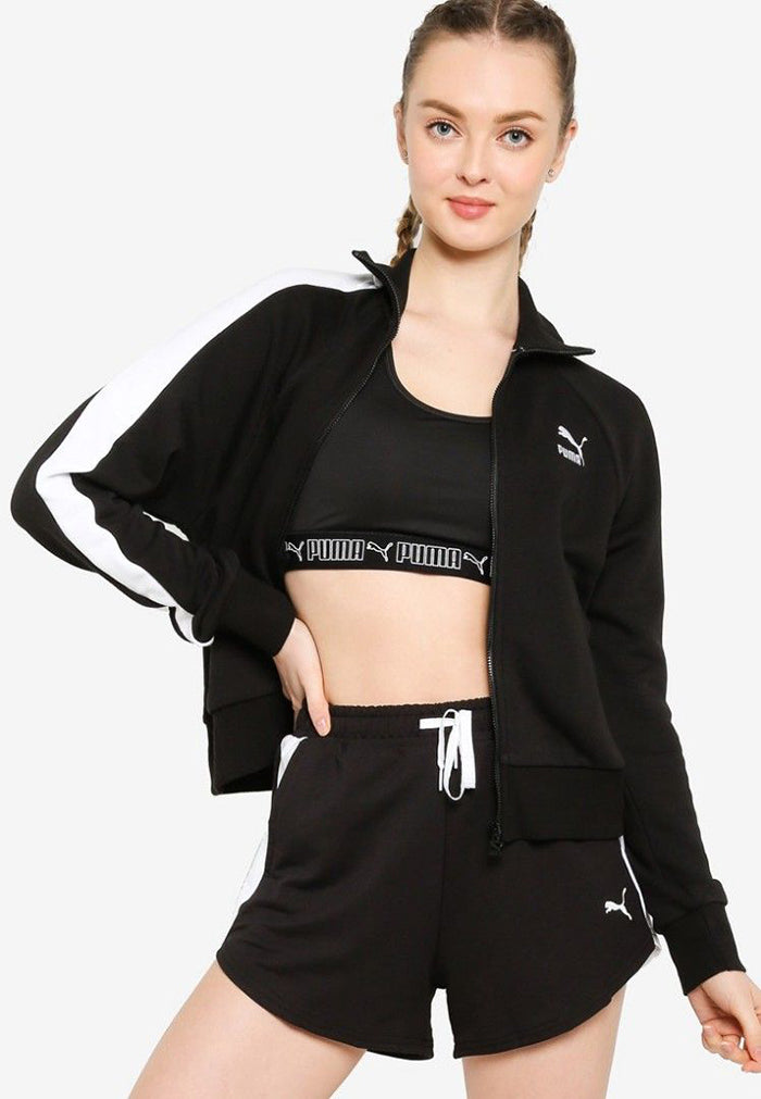 - 全新特價 - PUMA ICONIC T7 TAPING TRACK JACKET ROSÉ 同款立領運動夾克(L)