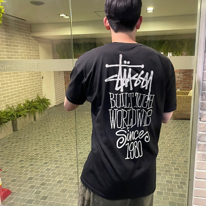 STUSSY 假日系列印花短袖T恤