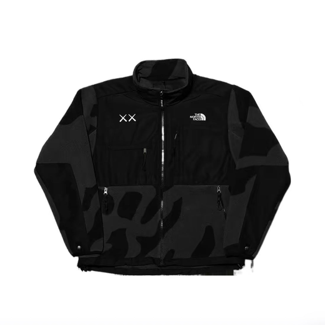 The North Face x Kaws 聯名羊羔絨立領外套
