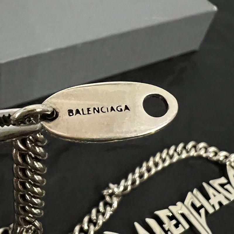 BALENCIAGA 巴黎世家塗鴉字體項鍊 - VANASH
