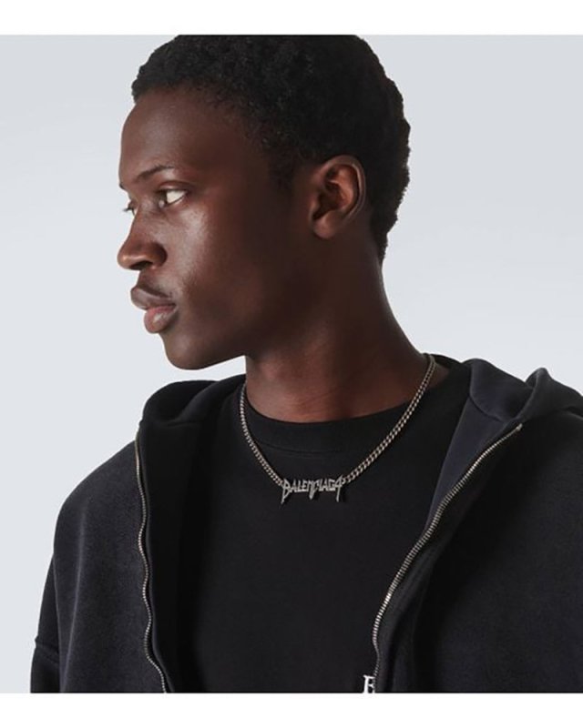 BALENCIAGA 巴黎世家塗鴉字體項鍊 - VANASH