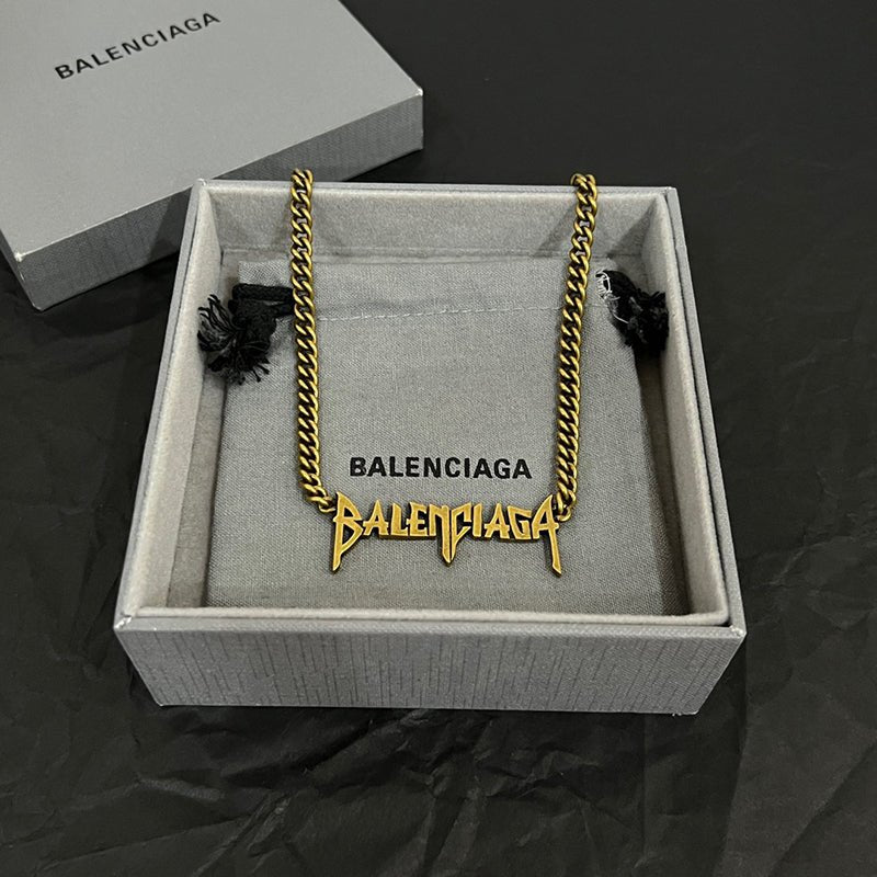 BALENCIAGA 巴黎世家塗鴉字體項鍊 - VANASH