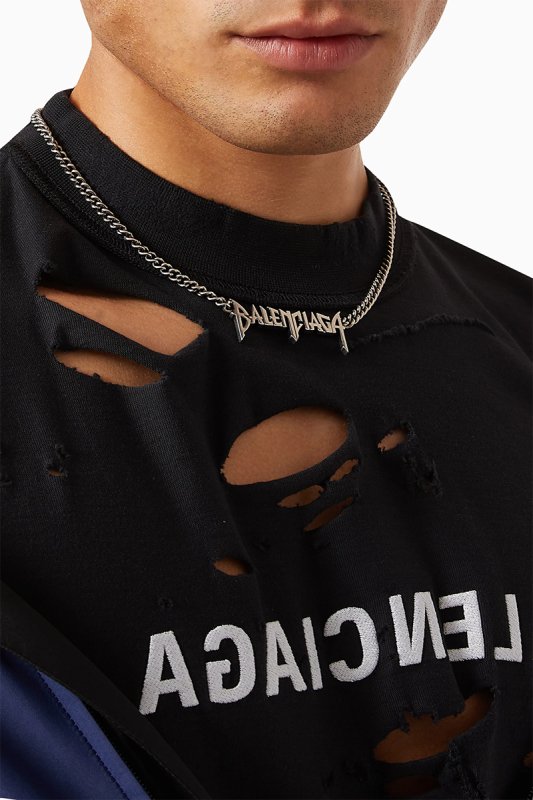 BALENCIAGA 巴黎世家塗鴉字體項鍊 - VANASH