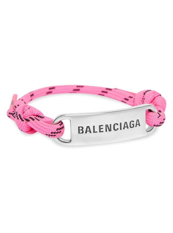 BALENCIAGA 巴黎世家 LOGO標牌結繩手鍊 - VANASH