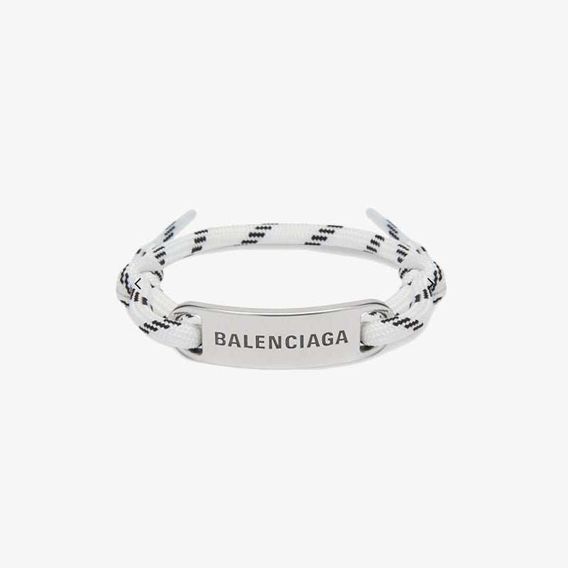 BALENCIAGA 巴黎世家 LOGO標牌結繩手鍊 - VANASH