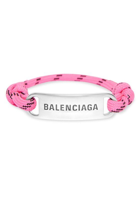 BALENCIAGA 巴黎世家 LOGO標牌結繩手鍊 - VANASH