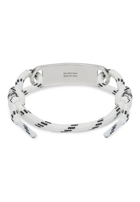 BALENCIAGA 巴黎世家 LOGO標牌結繩手鍊 - VANASH