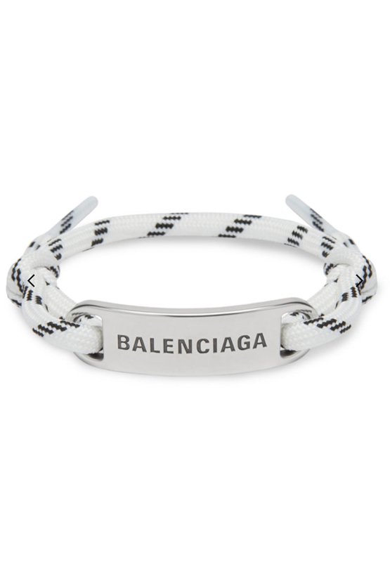 BALENCIAGA 巴黎世家 LOGO標牌結繩手鍊 - VANASH