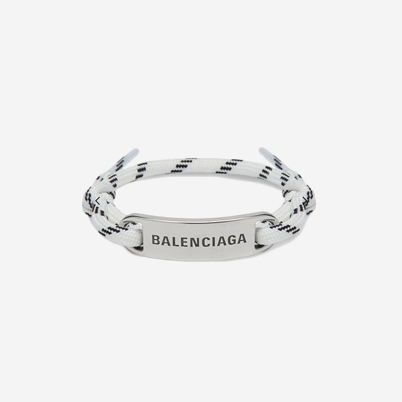 BALENCIAGA 巴黎世家 LOGO標牌結繩手鍊 - VANASH