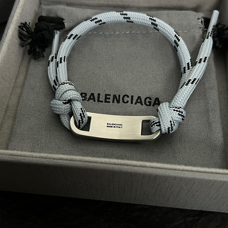 BALENCIAGA 巴黎世家 LOGO標牌結繩手鍊 - VANASH