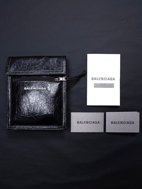 BALENCIAGA SMALL EXPLORER 巴黎世家皮革斜跨包 - VANASH
