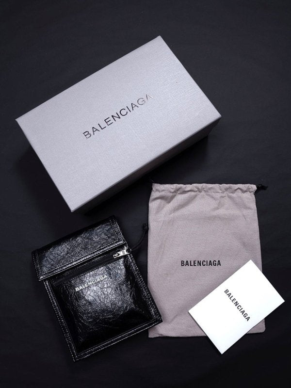 BALENCIAGA SMALL EXPLORER 巴黎世家皮革斜跨包 - VANASH