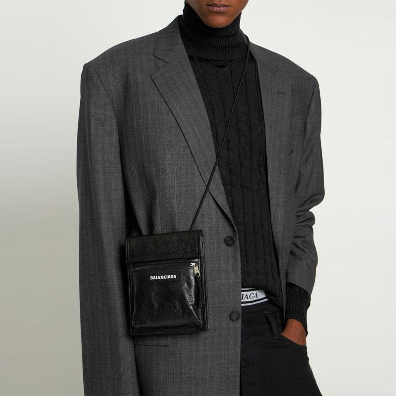 BALENCIAGA SMALL EXPLORER 巴黎世家皮革斜跨包 - VANASH