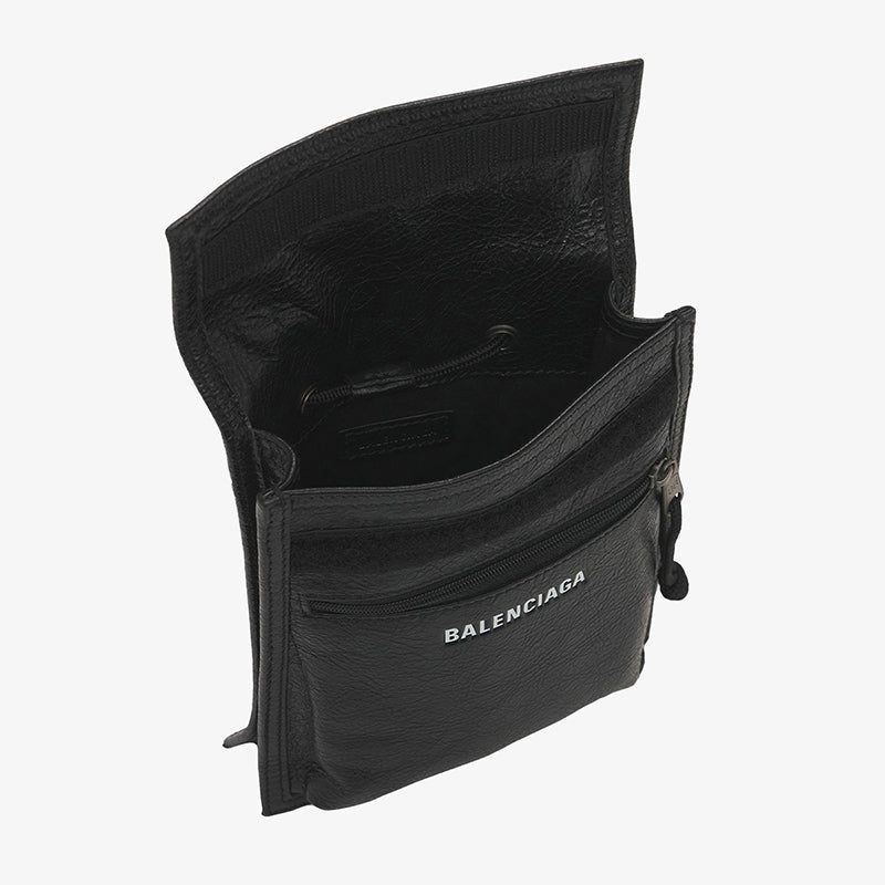 BALENCIAGA SMALL EXPLORER 巴黎世家皮革斜跨包 - VANASH