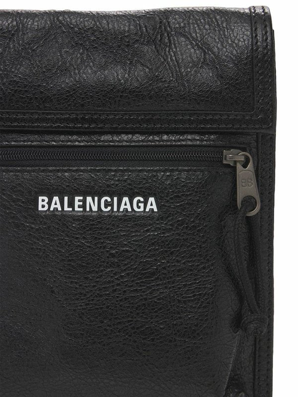 BALENCIAGA SMALL EXPLORER 巴黎世家皮革斜跨包 - VANASH
