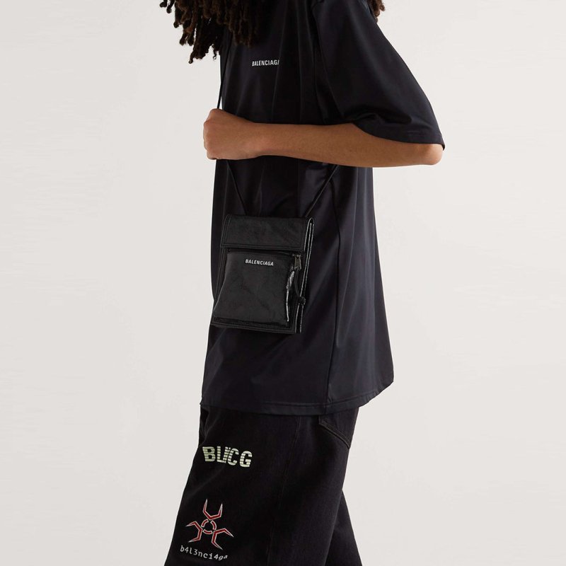 BALENCIAGA SMALL EXPLORER 巴黎世家皮革斜跨包 - VANASH
