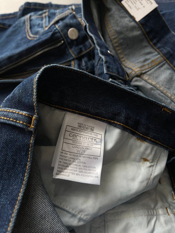 Carhartt WIP Landon Pant 卡哈特 寬版直筒牛仔褲 - VANASH