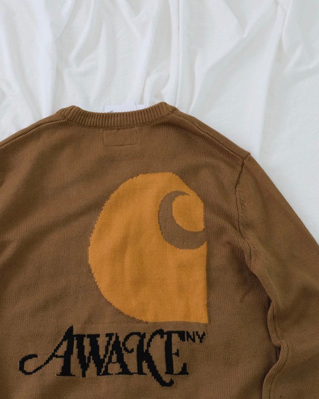 Carhartt WIP x Awake NY 卡哈特聯名開襟針織外套 - VANASH