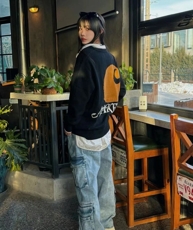 Carhartt WIP x Awake NY 卡哈特聯名開襟針織外套 - VANASH